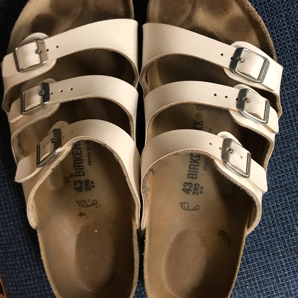 White Birkenstock 43